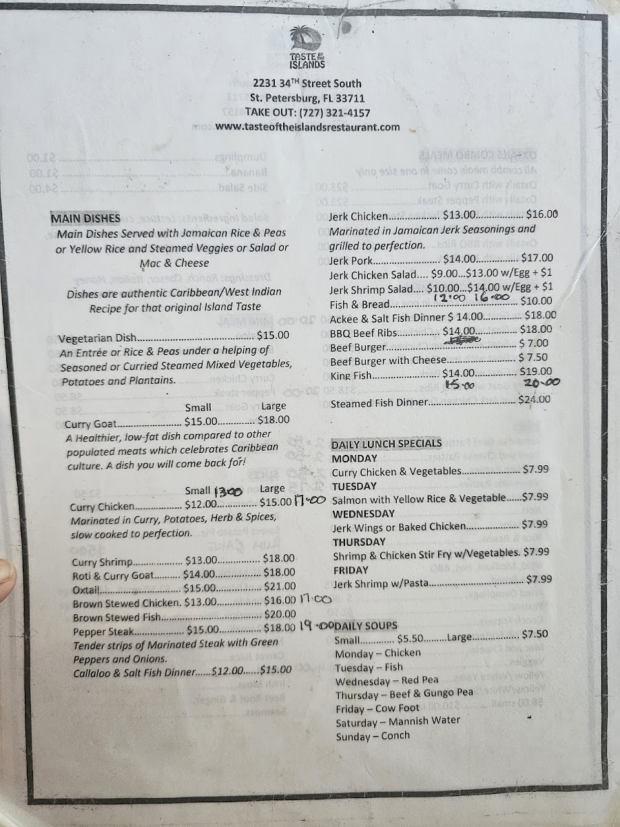 Taste of the Islands Restaurant Menu - Image 3
